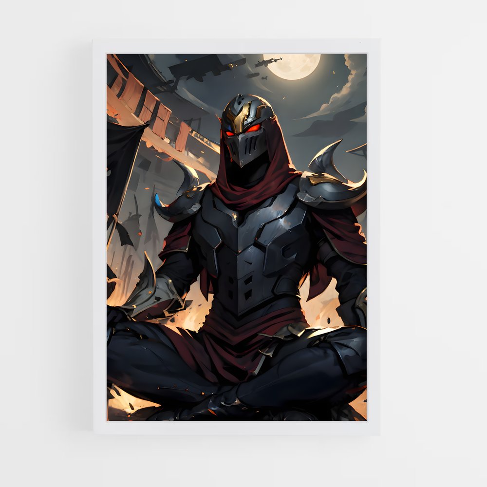 Poster Zed en Rouge – affiche League Of Legends (vue 3)